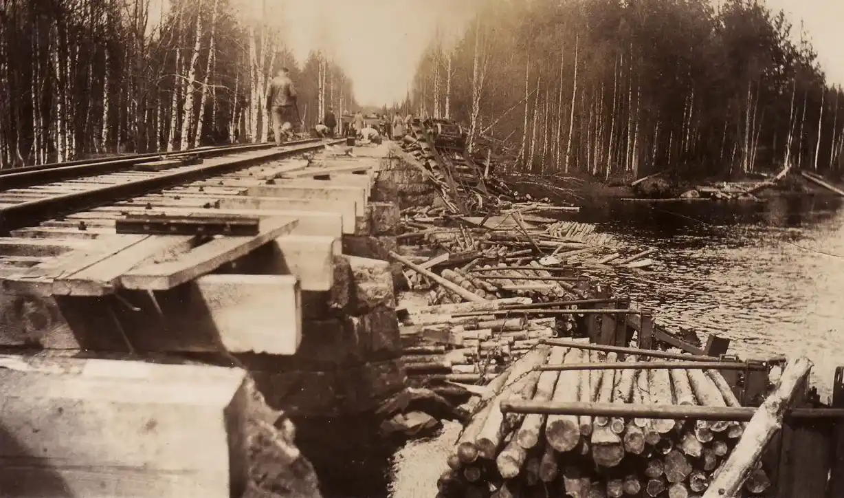 Jädraås Bruk historia Järnvägen mellan Vintjärn och Jädraås